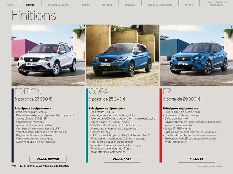 SEAT Arona du 5 mars au 5 mars 2026 - Catalogue page 7