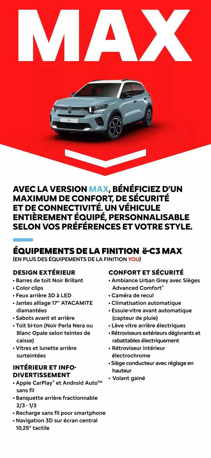 Citroën Nouvelle C3 C-BOOK du 15 janvier au 15 janvier 2026 - Catalogue page 13