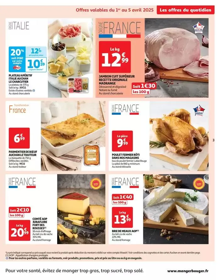 Les prix bas qui font du bien au quotidien du 1 avril au 6 avril 2025 - Catalogue page 3