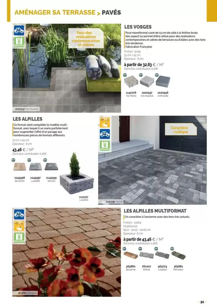 Aménagements Extérieurs 2025 du 30 avril au 31 décembre 2025 - Catalogue page 91