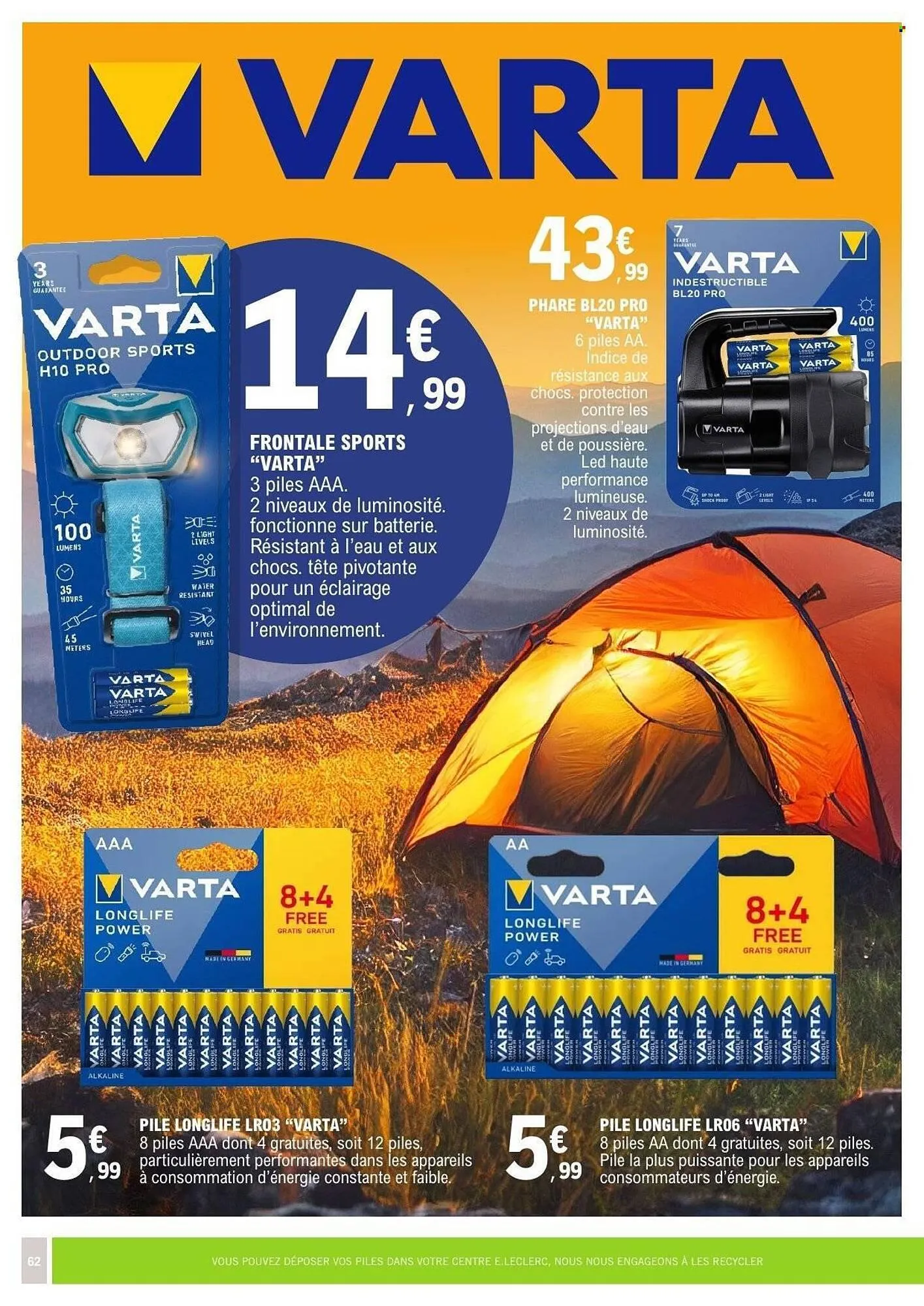 Catalogue E.Leclerc du 24 mars au 6 avril 2026 - Catalogue page 62
