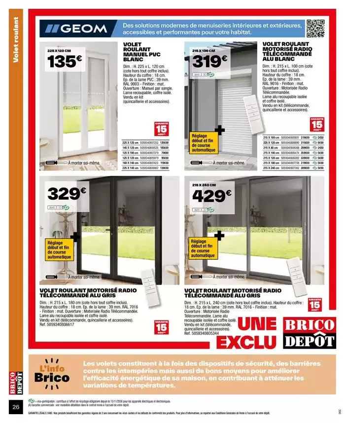 J’améliore mon habitat à prix dépôt du 2 octobre au 9 octobre 2024 - Catalogue page 26