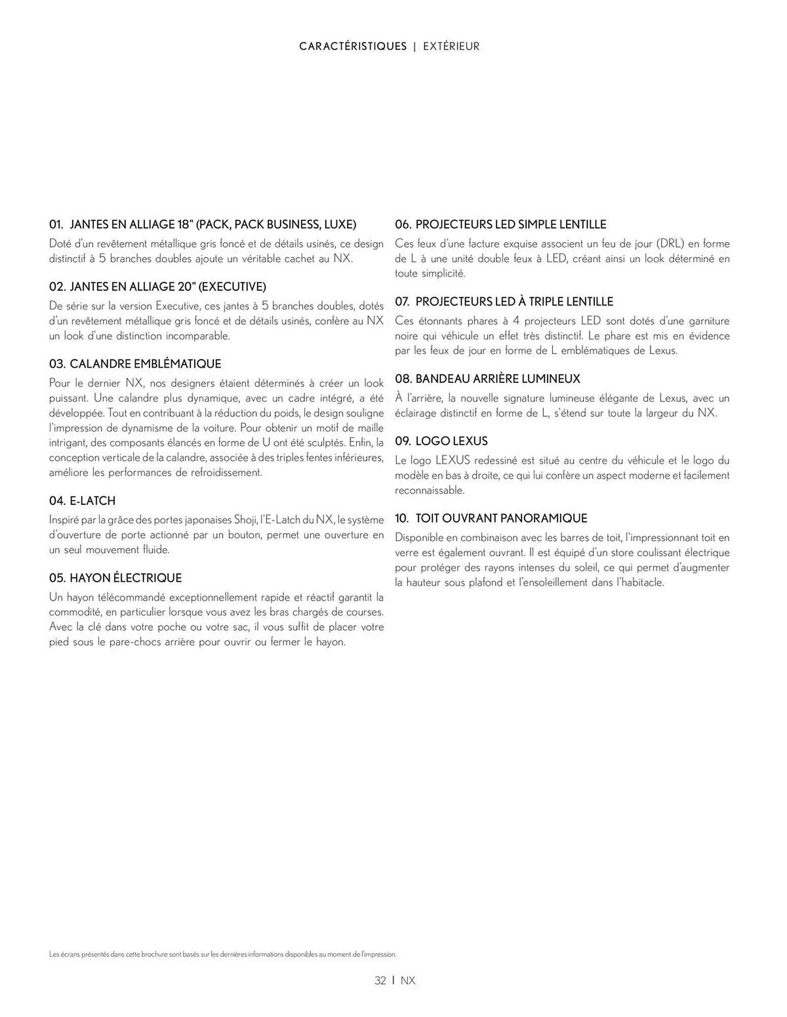 Catalogue Lexus du 27 mars au 27 mars 2026 - Catalogue page 32