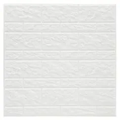 Lot de 2 panneaux autocollants carreaux mur briques 3D 30.5x0.7x31cm