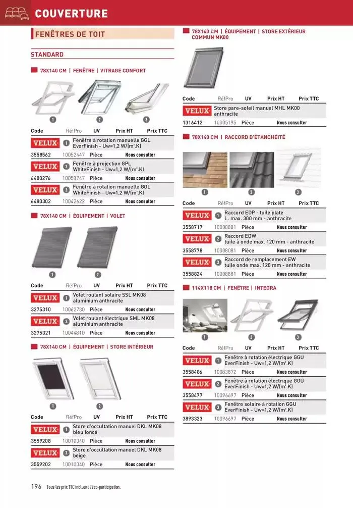 Matériaux 2025 du 1 janvier au 31 décembre 2025 - Catalogue page 196