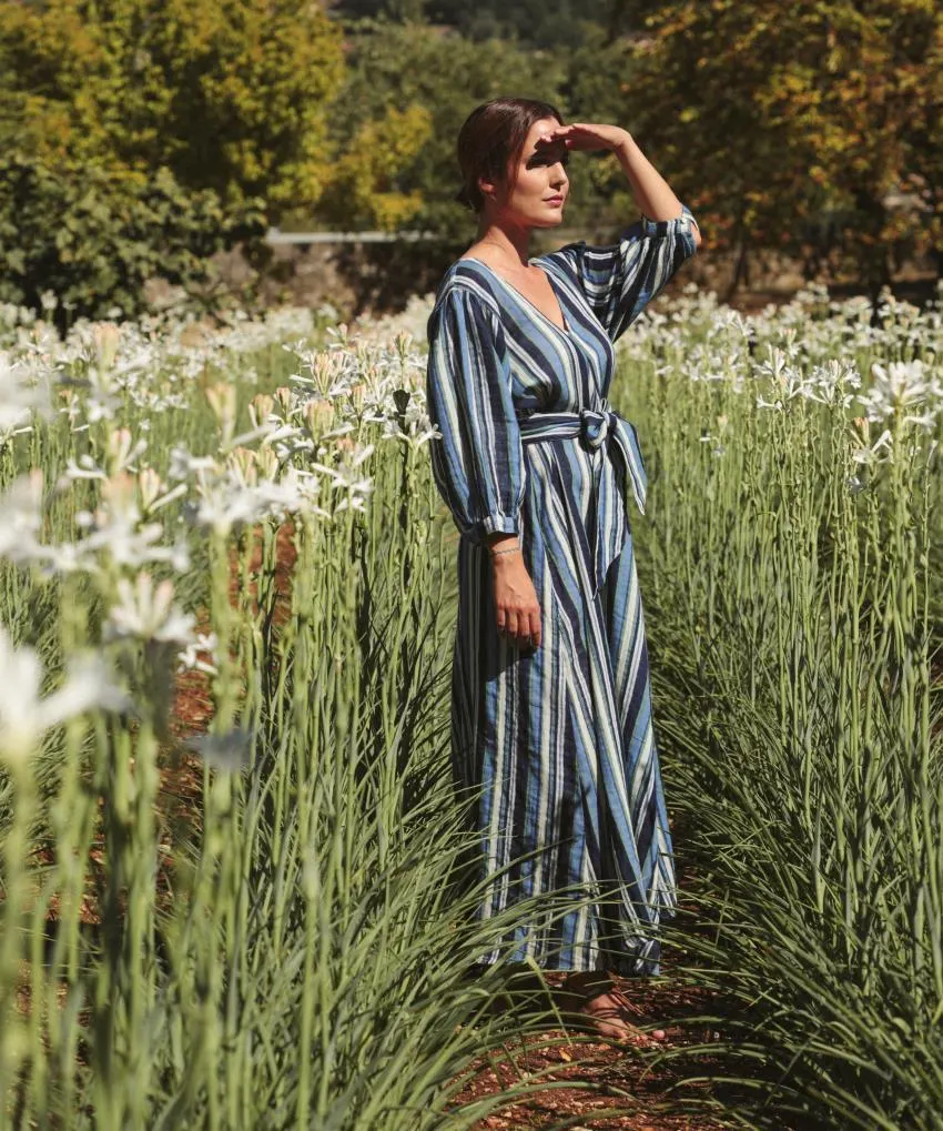 Robe Longue Palav Rayures