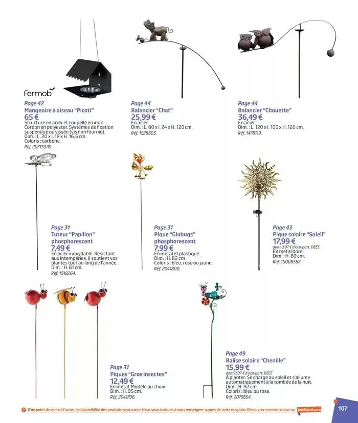 BARBEUC, SIESTE, PÉTANQUE PLACE À LA DÉTENTE du 27 février au 23 juin 2025 - Catalogue page 106