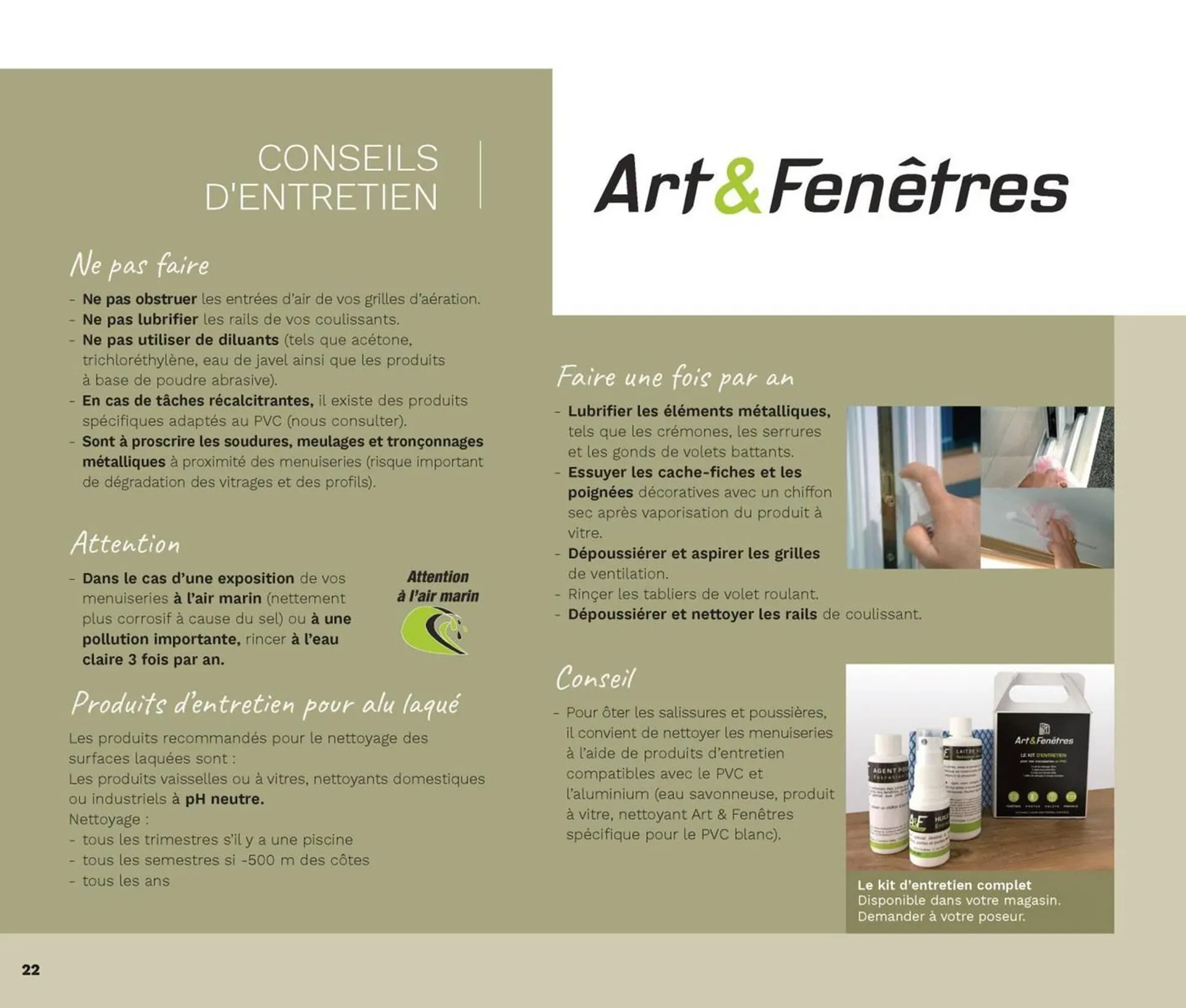 Catalogue Art & Fenêtres du 23 août au 31 décembre 2025 - Catalogue page 22