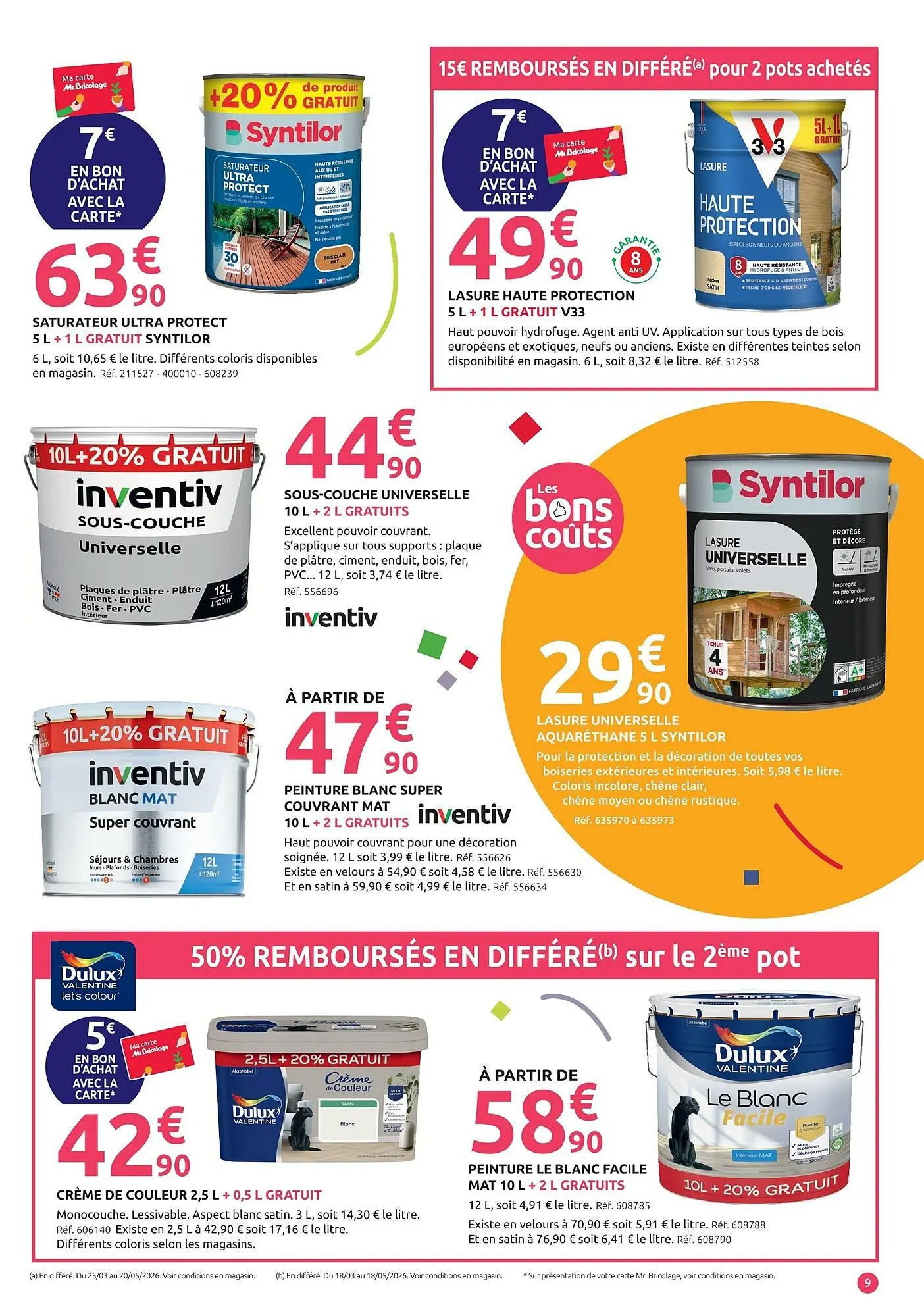 Catalogue Mr Bricolage du 25 mars au 12 avril 2026 - Catalogue page 9