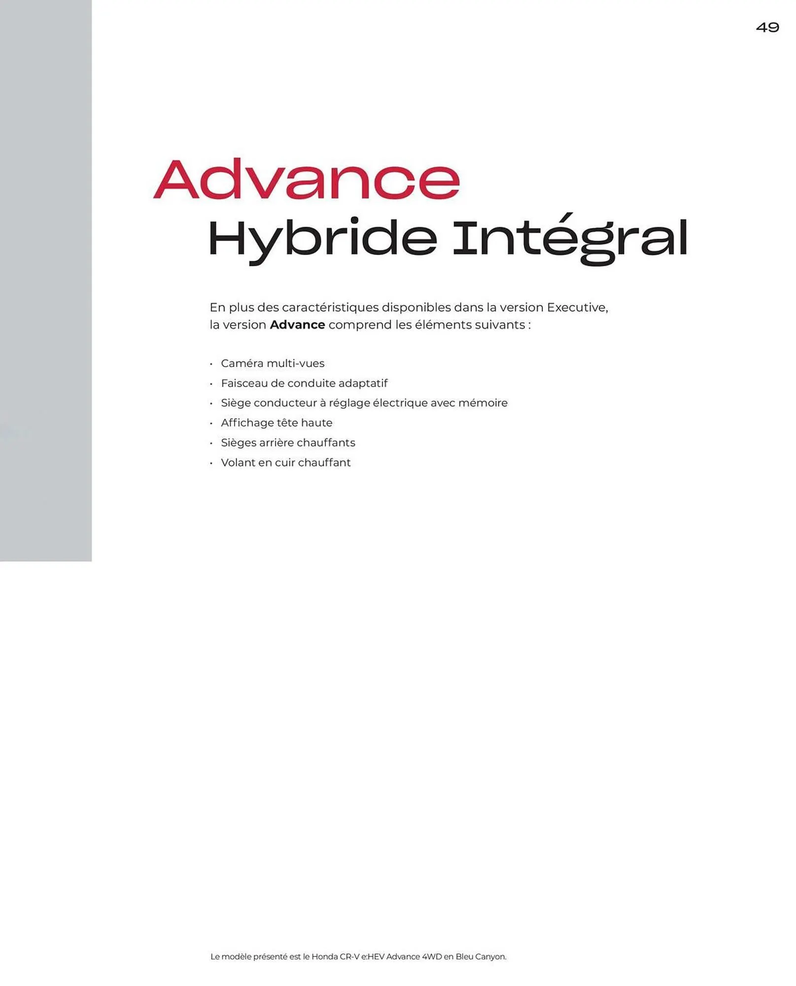 Catalogue Honda du 10 juin au 31 mars 2026 - Catalogue page 49