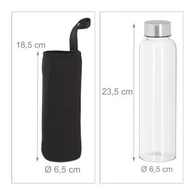 Gourde de 500 ml en lot de 4