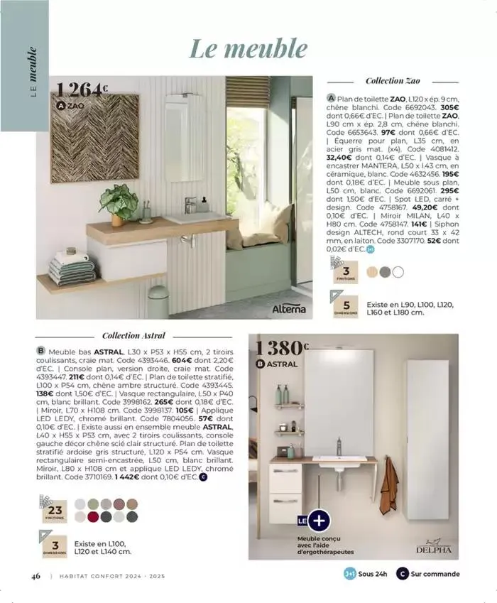 Cedeo Habitat confort du 1 octobre au 31 mai 2025 - Catalogue page 48