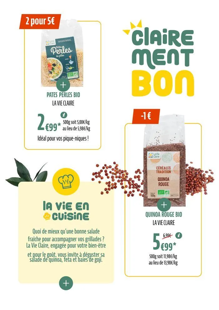 Tutes Nos Promos Bio Pour Un Ete Savoureux du 28 juin au 7 juillet 2024 - Catalogue page 10
