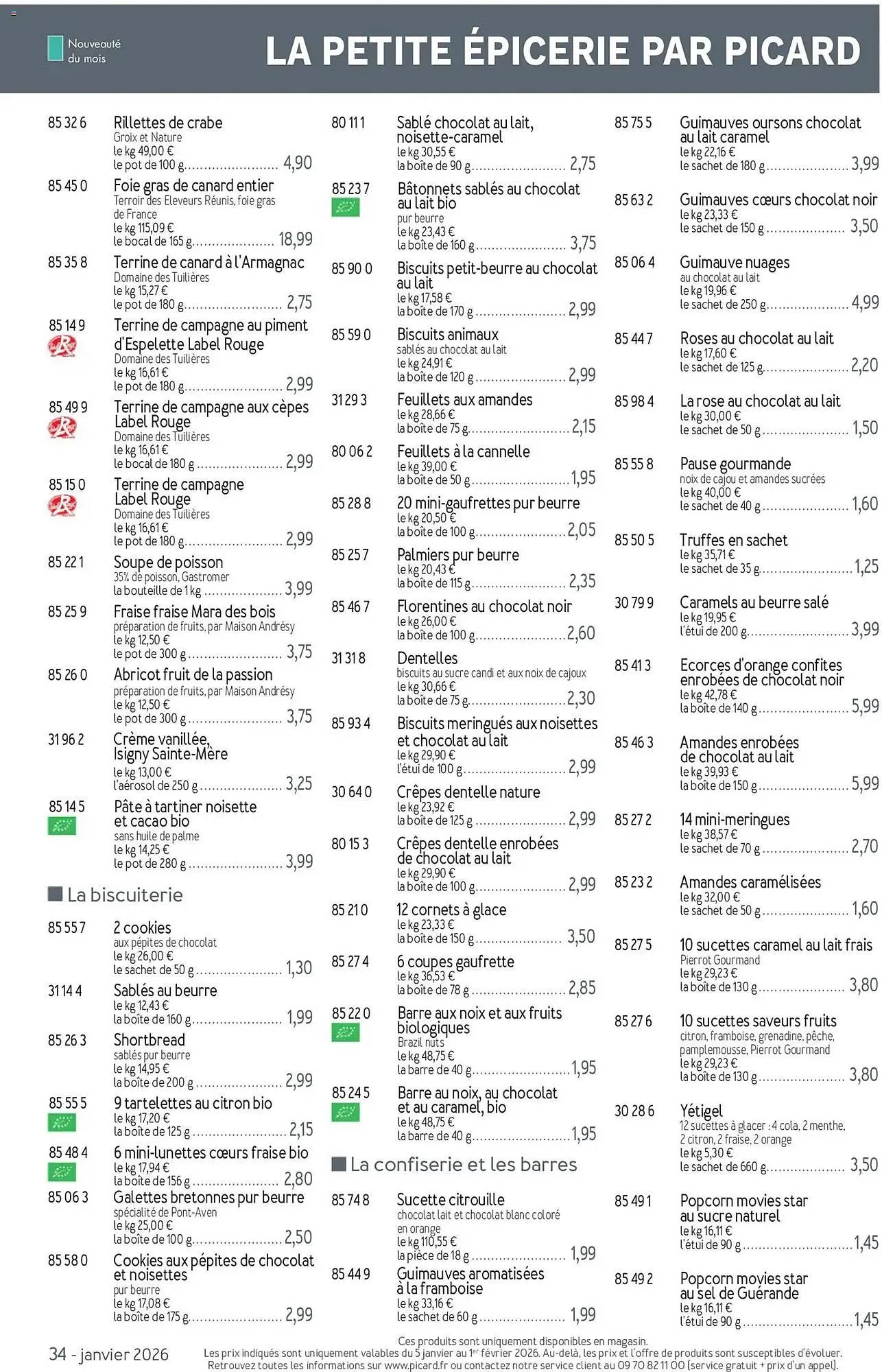 Catalogue Picard du 5 janvier au 5 avril 2026 - Catalogue page 34