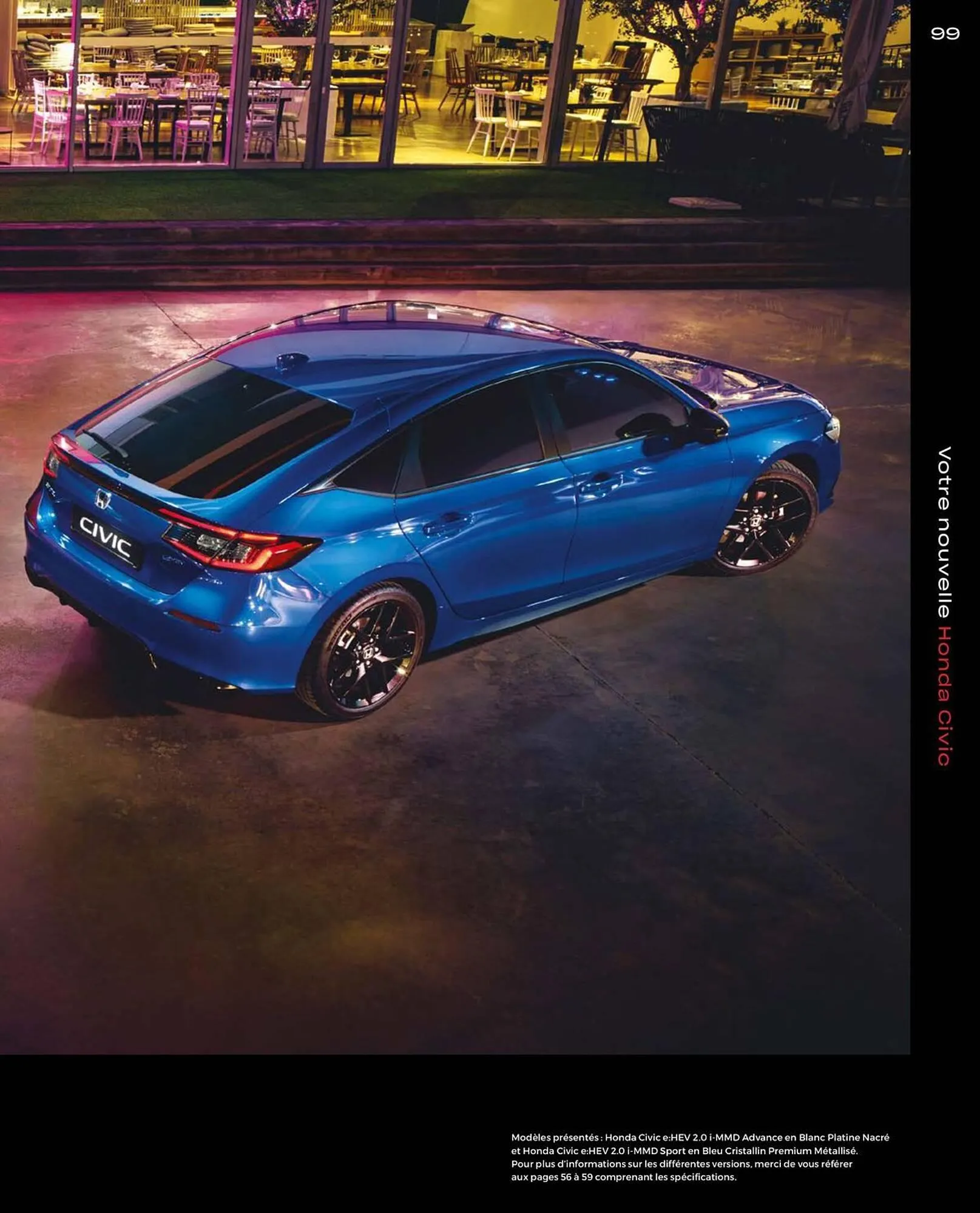 Catalogue Honda Civic Hybrid du 20 décembre au 30 juin 2024 - Catalogue page 99
