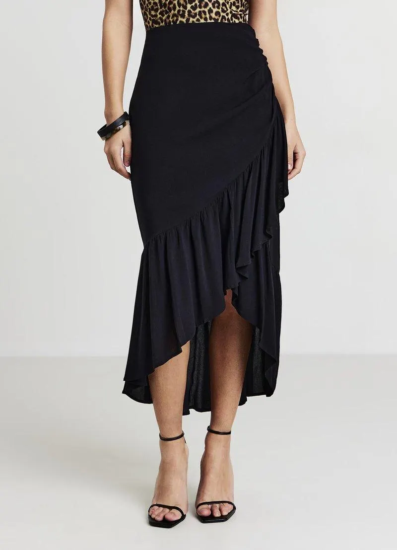 Jupe trapèze - ultrablack