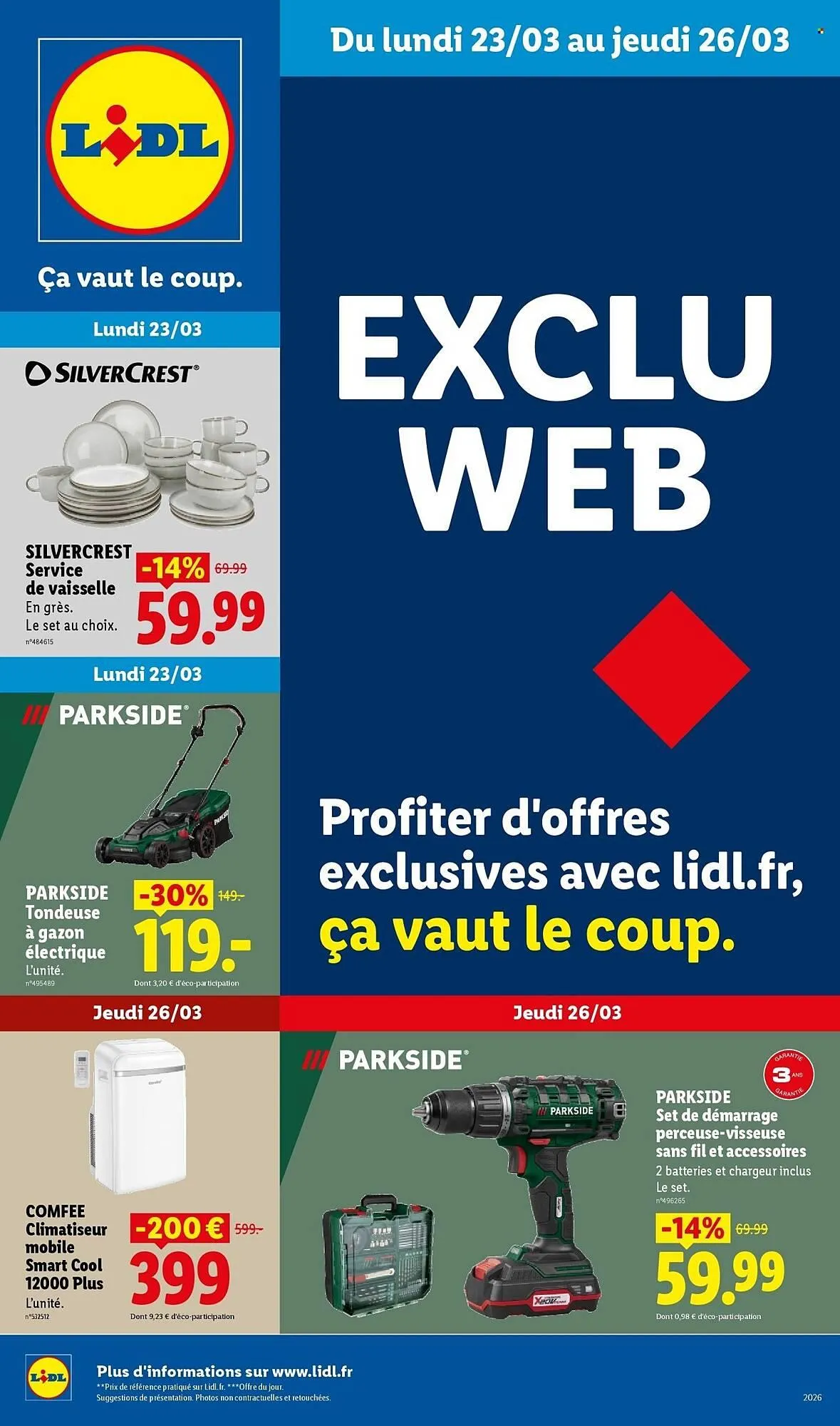 Catalogue Lidl du 23 mars au 26 mars 2026 - Catalogue page 1