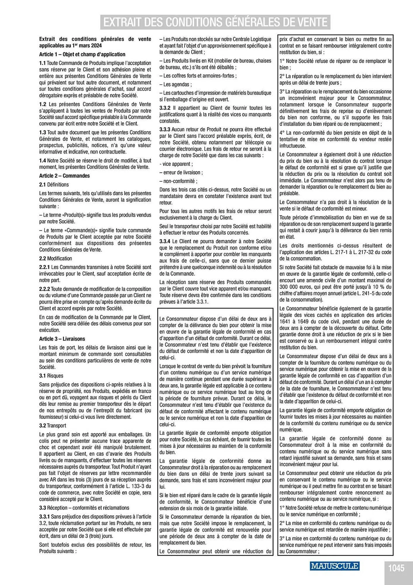 Catalogue Majuscule du 4 mars au 31 décembre 2025 - Catalogue page 1069