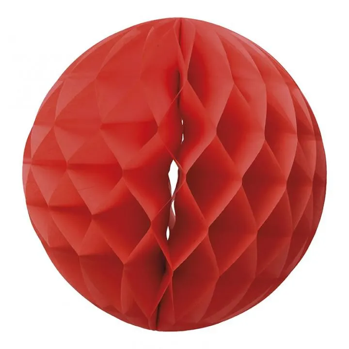 Boule alvéolée corail 30 cm