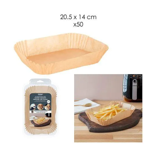 Papier cuisson x50 20.5x14cm airfyer