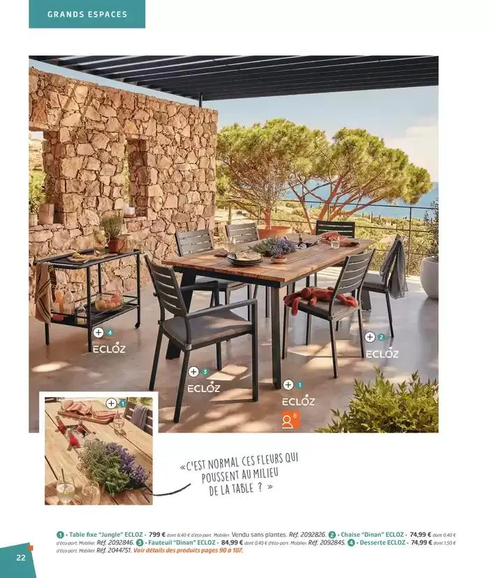 BARBEUC, SIESTE, PÉTANQUE PLACE À LA DÉTENTE du 27 février au 23 juin 2025 - Catalogue page 22