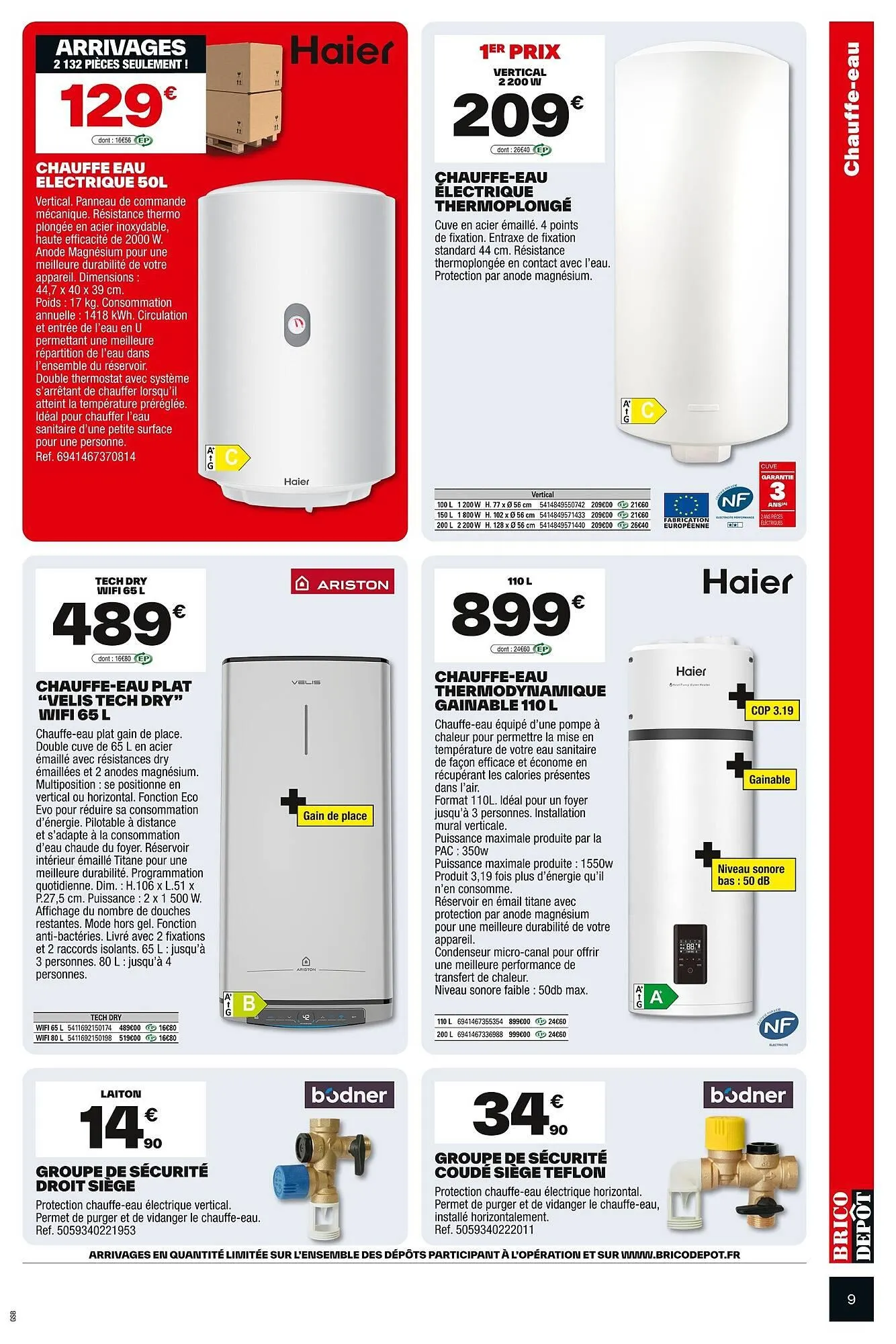 Catalogue Brico Dépôt du 18 juillet au 7 août 2025 - Catalogue page 9