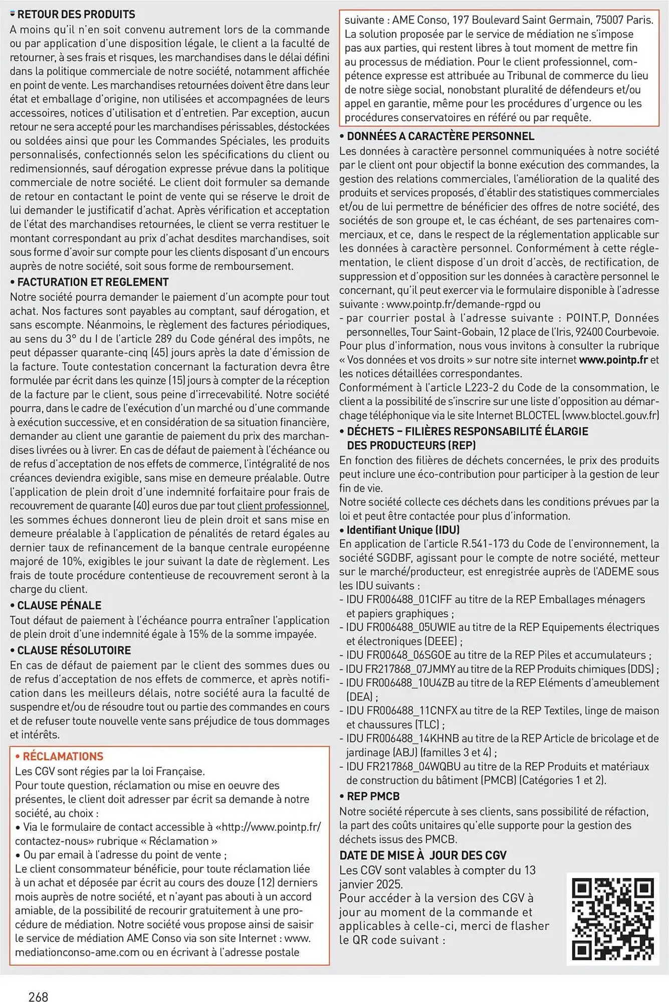 Catalogue Point P du 11 juillet au 31 décembre 2025 - Catalogue page 268