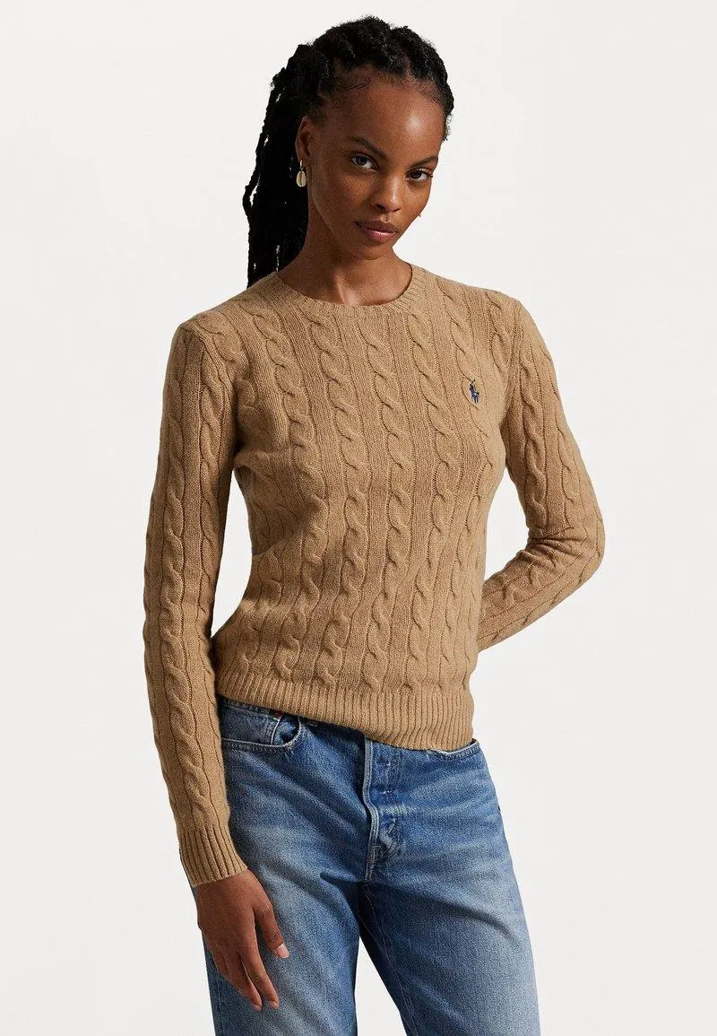 JULIANNA LONG SLEEVE PULLOVER - Pullover - camel melange
