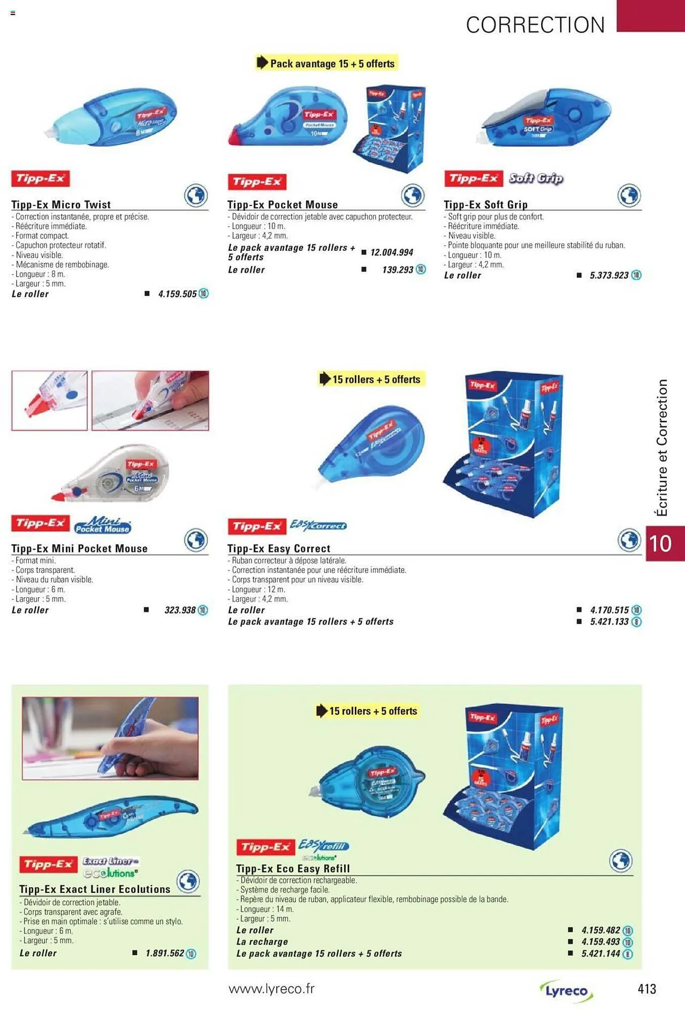 Catalogue Lyreco du 15 mai au 31 décembre 2023 - Catalogue page 413