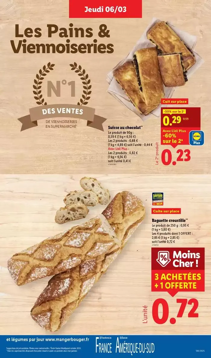 Les bonnes affaires sont chez Lidl ! Découvrez une sélection de produits à petits prix du 6 mars au 12 mars 2025 - Catalogue page 9
