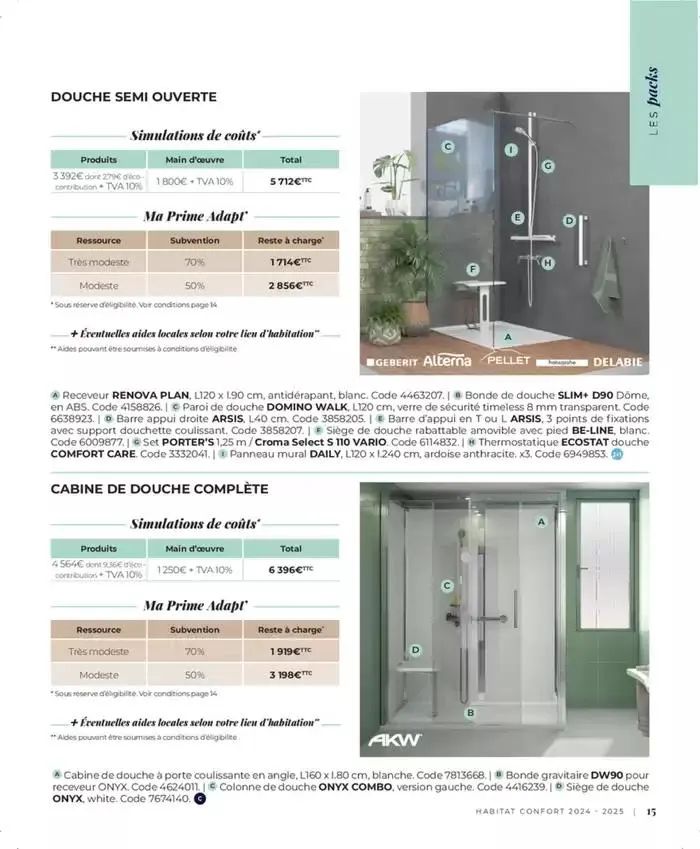 Cedeo Habitat confort du 1 octobre au 31 mai 2025 - Catalogue page 14