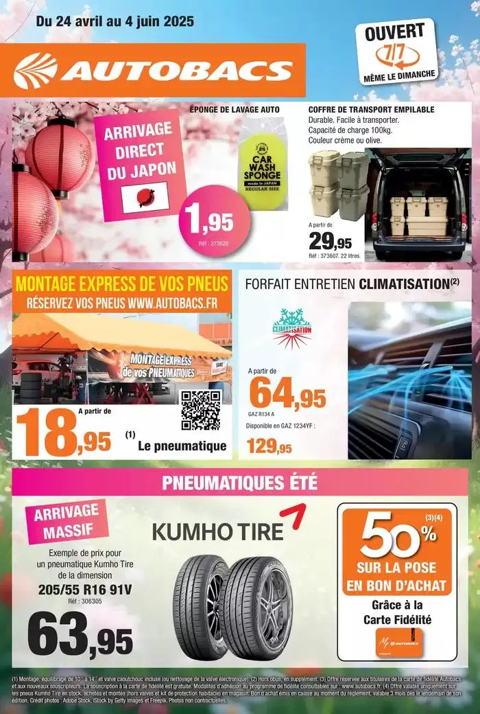 Pneumatiques été du 24 avril au 4 juin 2025 - Catalogue page 1