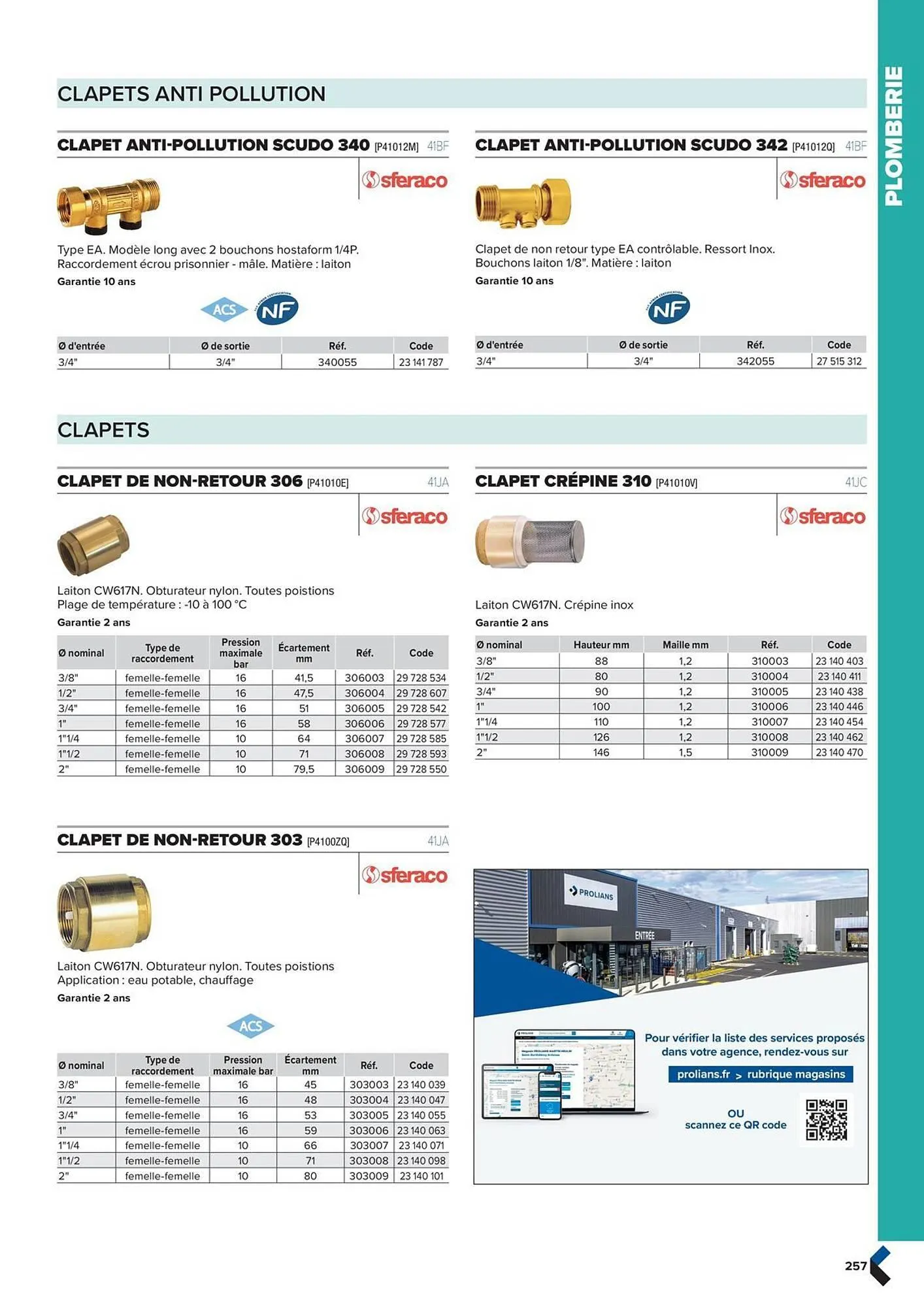Catalogue Prolians du 2 octobre au 31 décembre 2025 - Catalogue page 257