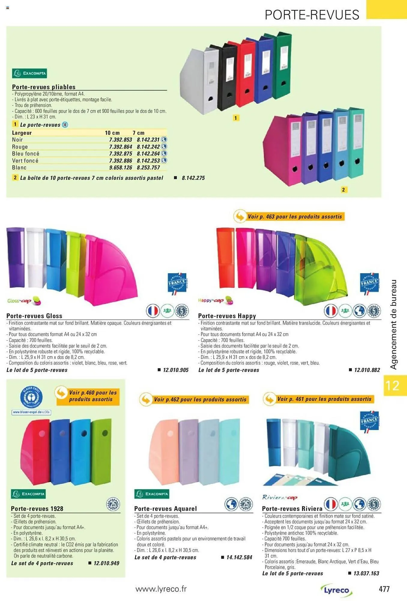 Catalogue Lyreco du 15 mai au 31 décembre 2023 - Catalogue page 477
