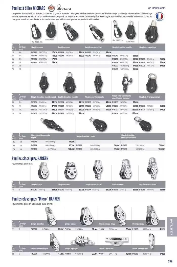 Catalogue Accastillage Diffusion 2025 du 1 janvier au 31 décembre 2025 - Catalogue page 341
