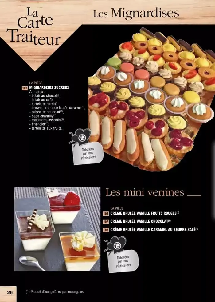 Carte traiteur permanente du 2 janvier au 30 novembre 2025 - Catalogue page 18