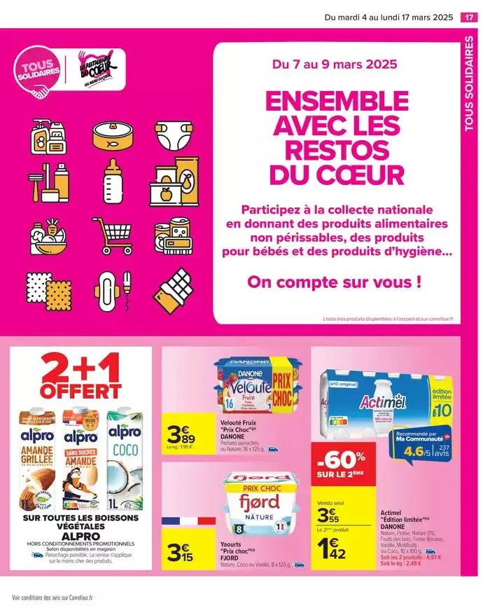 PRODUITS LAITIERS & VÉGÉTAUX du 4 mars au 17 mars 2025 - Catalogue page 19
