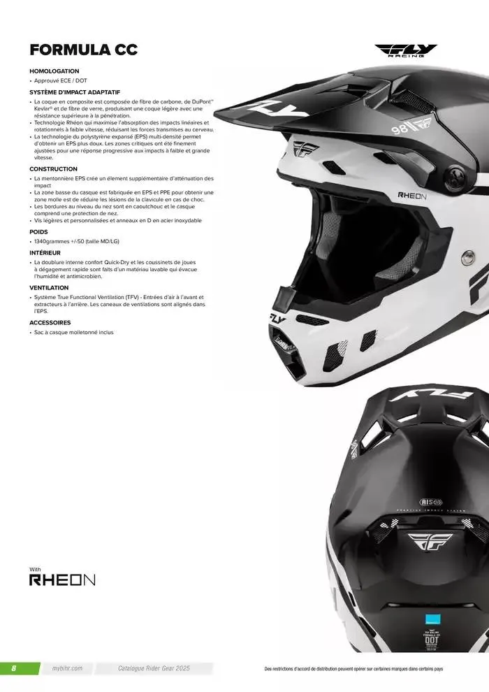 FLY RACING 2025 du 20 novembre au 31 août 2025 - Catalogue page 10