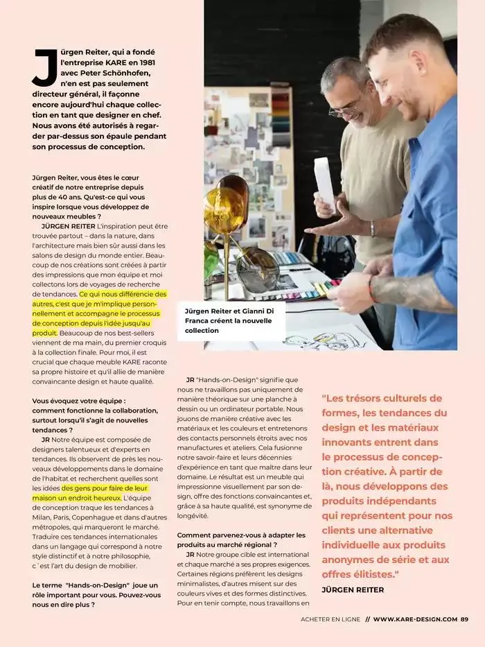 LE MAGAZINE POUR LES ENTHOUSIASTES DU DESIGN du 6 février au 31 décembre 2025 - Catalogue page 89