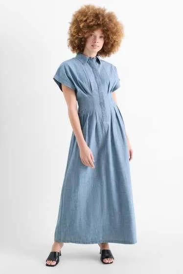 Shirt dress - denim look