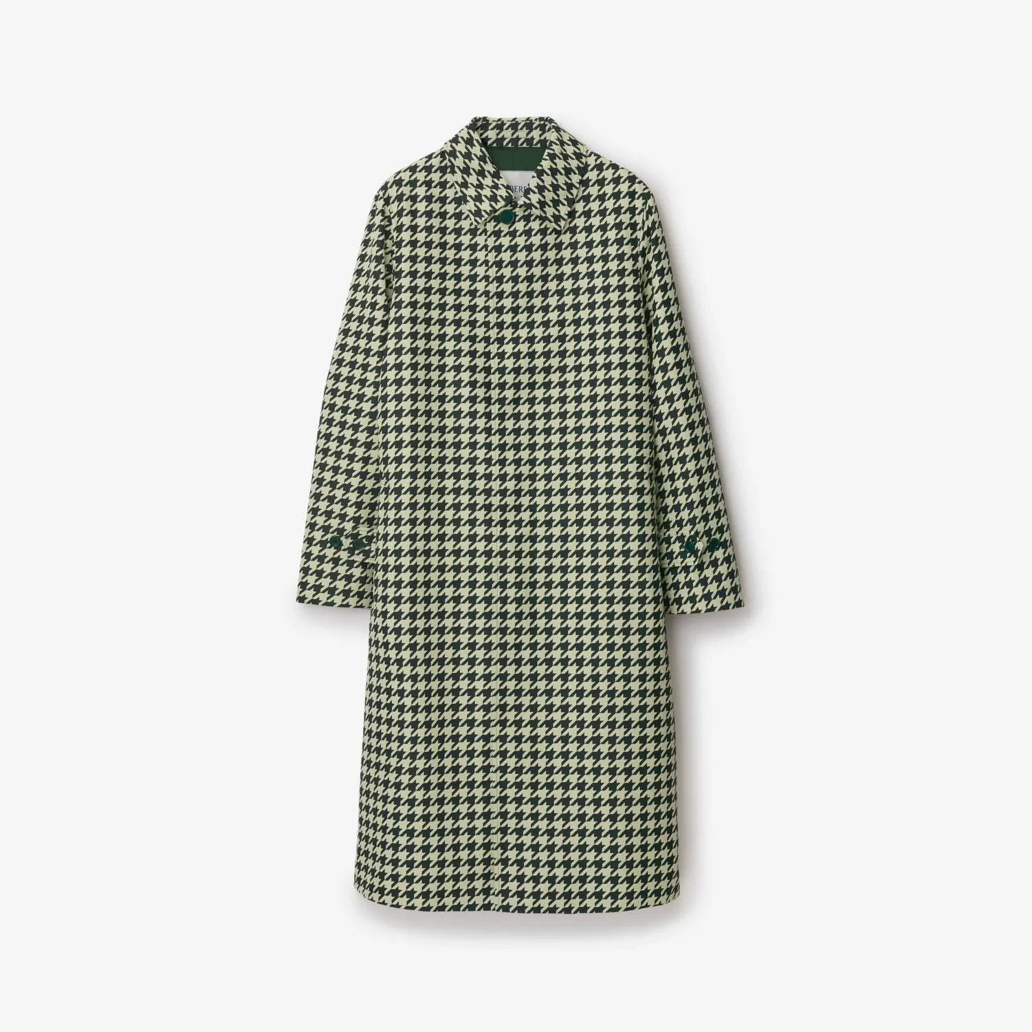 Long Houndstooth Car Coat