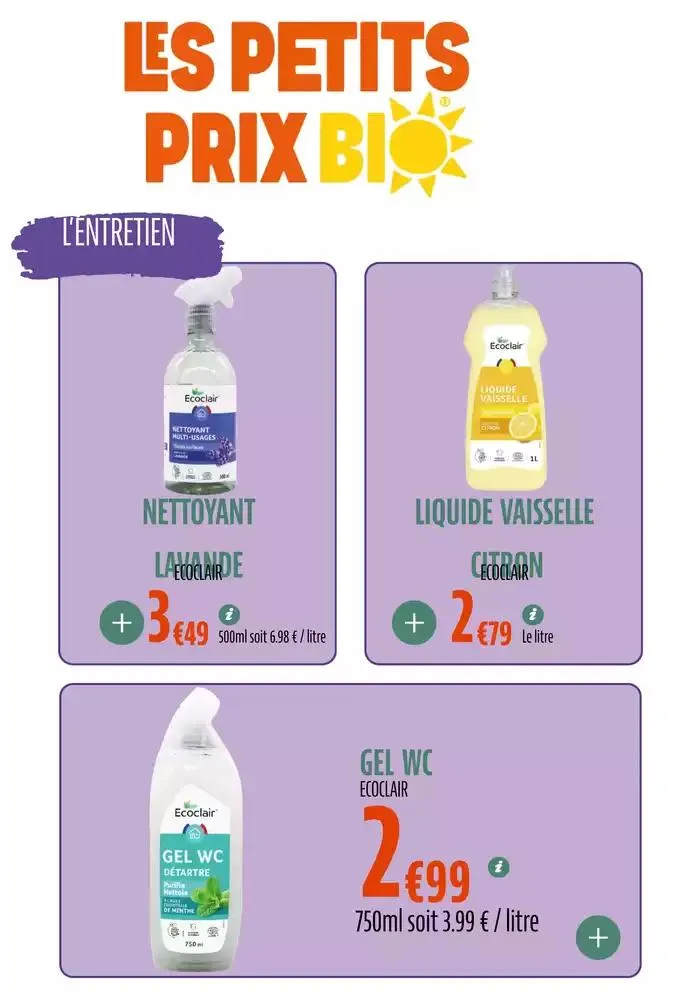 LES PETITS PRIX BIO du 11 mars au 31 décembre 2025 - Catalogue page 64