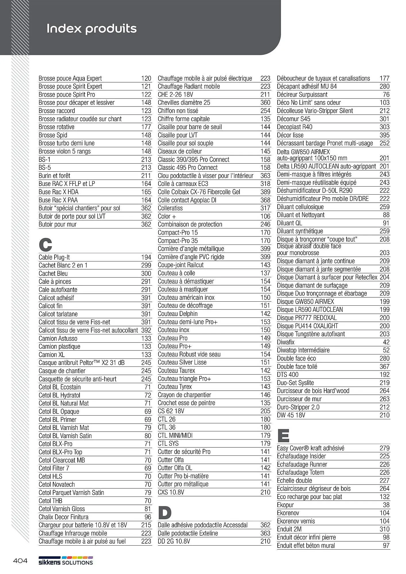 Catalogue Sikkens Solution du 8 janvier au 28 décembre 2025 - Catalogue page 404