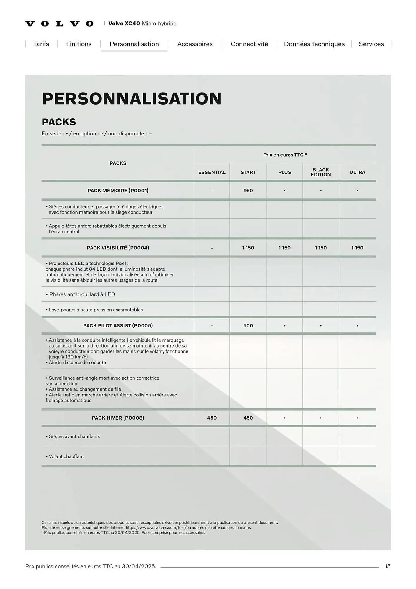 Catalogue VOLVO du 7 janvier au 31 janvier 2027 - Catalogue page 15