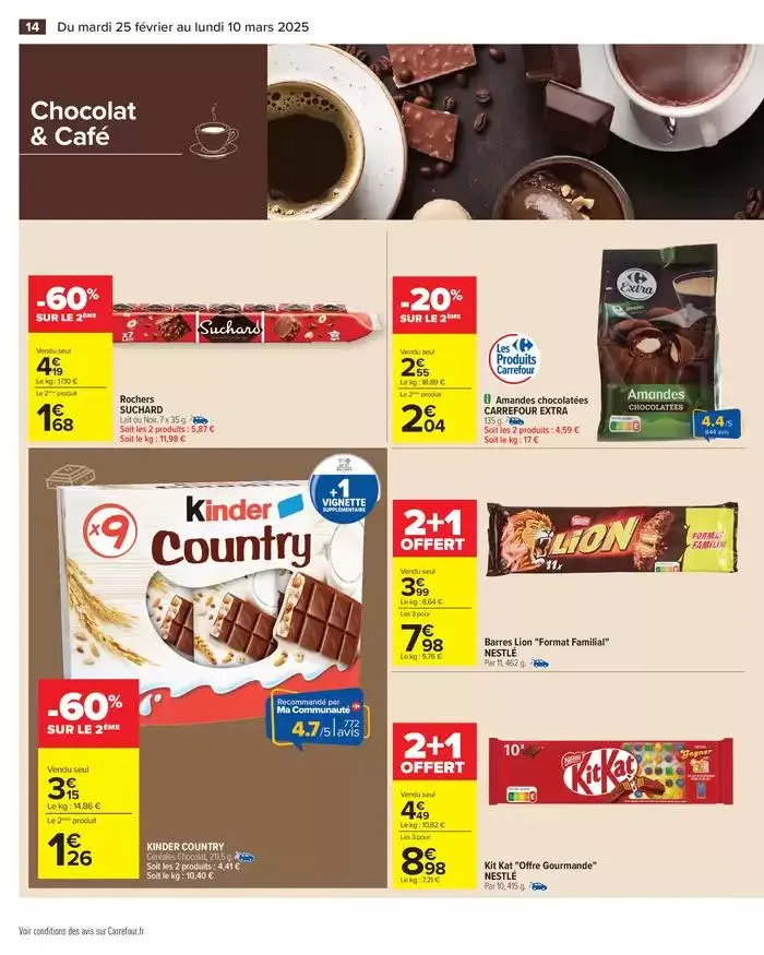 -50% SUR LE 2ÈME - CHOCOLAT ET CAFÉ du 25 février au 10 mars 2025 - Catalogue page 16