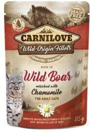 Pâtée sans céréales saveur sanglier sauvage et camomille pour chat adulte