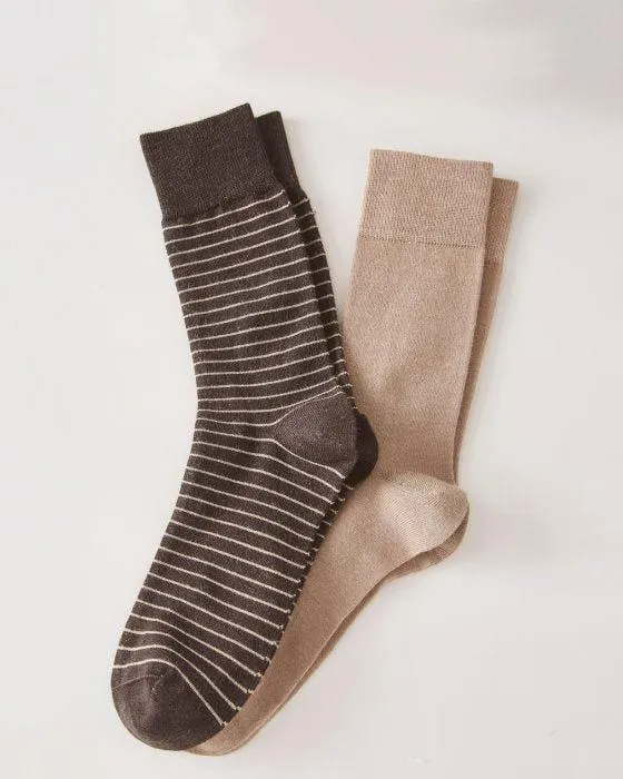 Lot de 2 paires de chaussettes Thermolactyl et soie