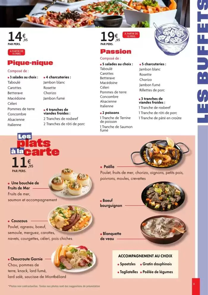 Carte Traiteur Permanente du 1 avril au 15 décembre 2025 - Catalogue page 3