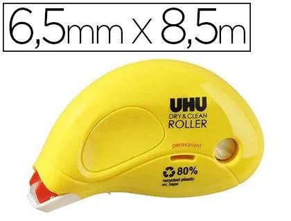 Colle uhu glue roller permanent ergonomique consommation visible système microdépôt 6.5mmx8.5m