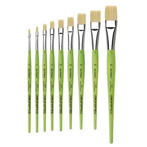 Pinceaux pointe plate fit synthétic bristle, série 379 Da Vinci